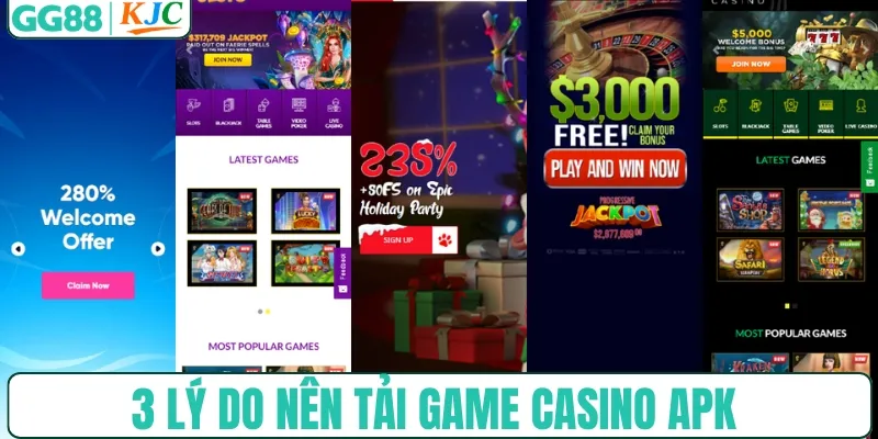 3 lý do nên tải game casino APK