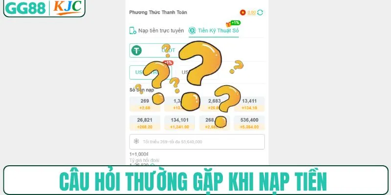 Giải đáp các câu hỏi khi nạp vốn tại hệ thống nhà cái