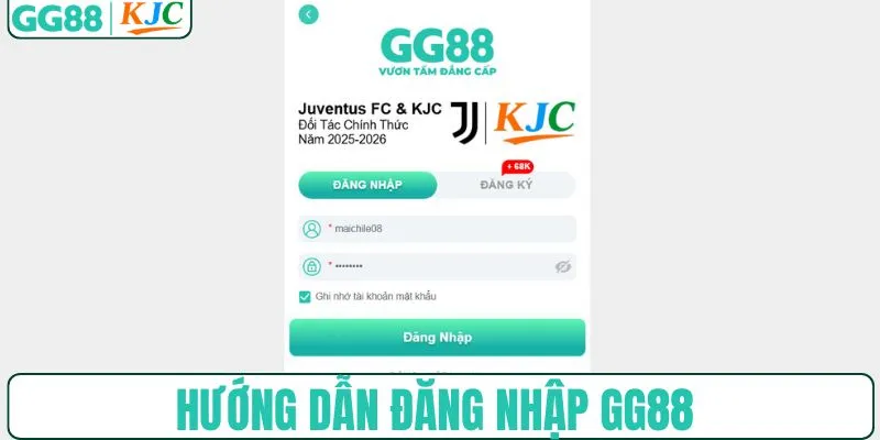 Hướng dẫn đăng nhập nhà cái GG88 trong vài bước
