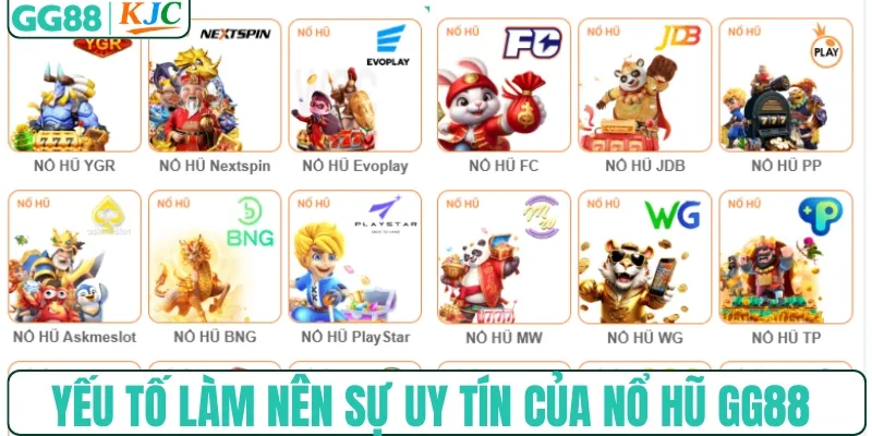 Yếu tố làm nên sự uy tín của game nổ hũ GG88